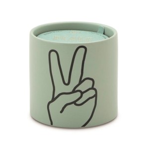 Керамична соева свещ Падивакс "Импресии - Мир" - мента -  Лавандула и мащерка 